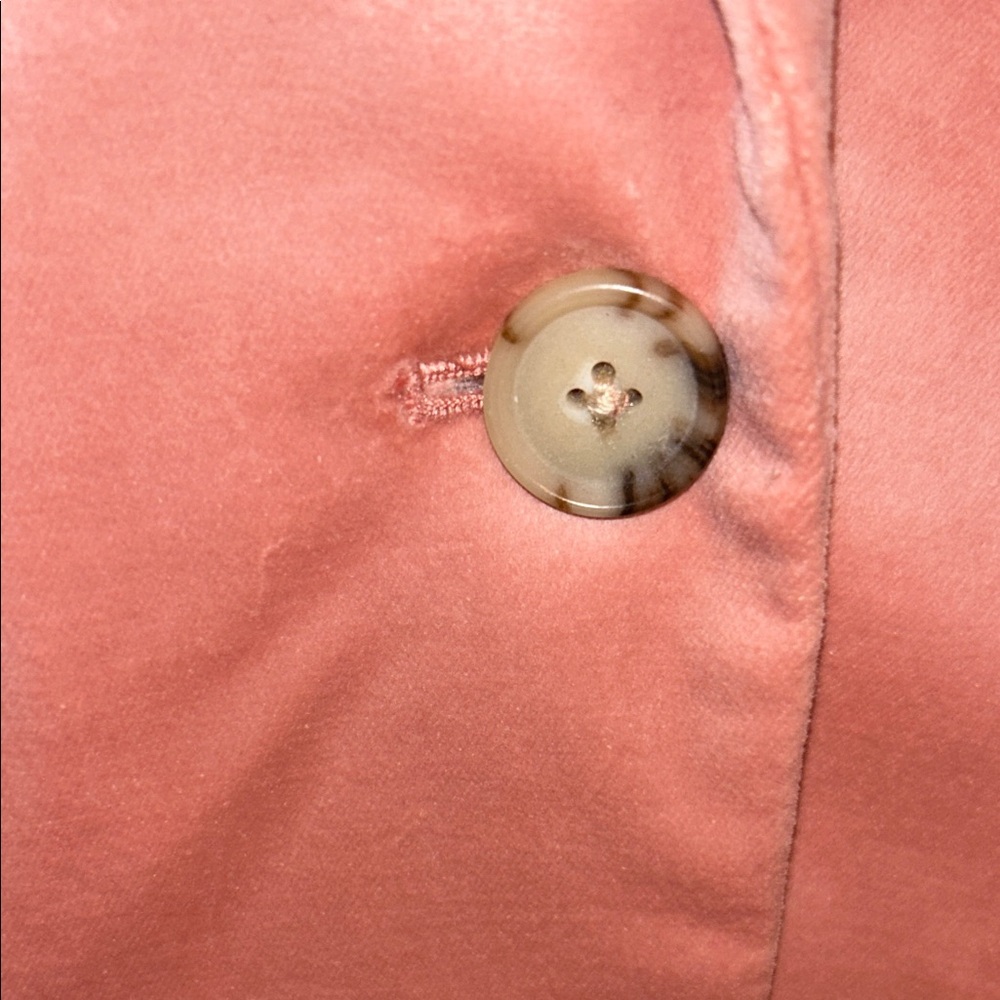 J. Crew⭐️NWT Peachy-Pink Velvet BLAZER Jacket One-Button Women’s Size 2P⭐️NEW! - Picture 7 of 16